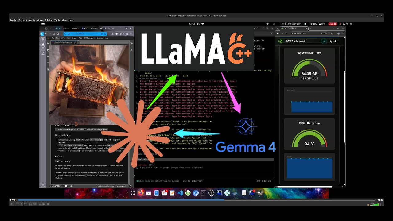 Claude Code + Llama.cpp + Gemma 4: Local AI Coding Put to the Test ...
