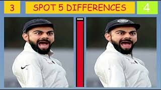 SPOT THE DIFFERENCE | VIRAT KOHLI FUNNY REACTION | IPL |  JAPANESE PUZZLE | 100 SECOND PUZZLE | #125