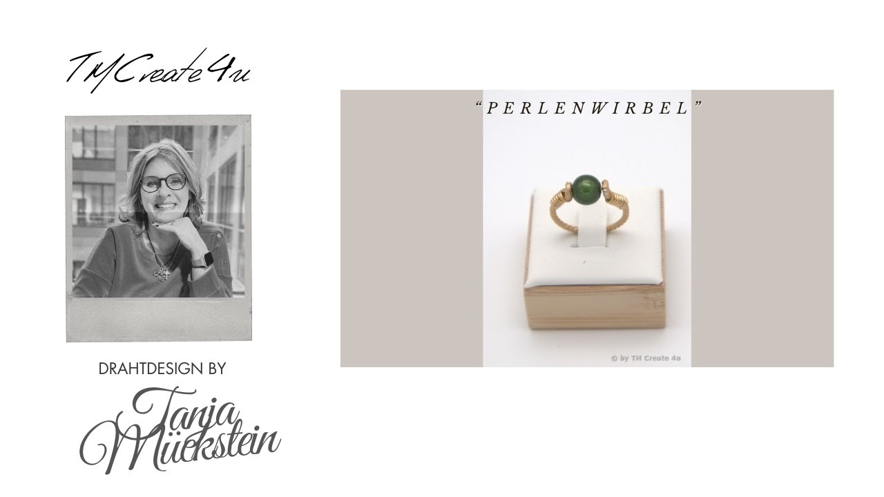 Ring „Perlenwirbel“DIY aus Aluminiumdraht / Square Wire Stackable Ring / Fidget Ring / Anxiety-Ring