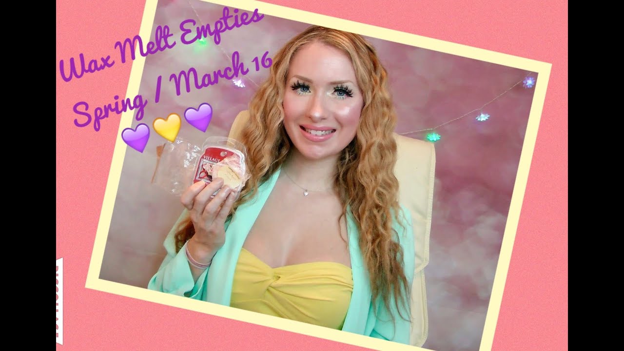 💜 Spring Wax Melt Empties 💜 March 2016 / Village Candle, Tanyas Tartes, WicknWax ,Yankee Candle 💜