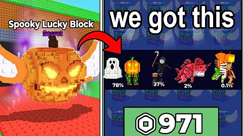 We Opened SPOOKY LUCKY BLOCKS in Steal a Brainrot!