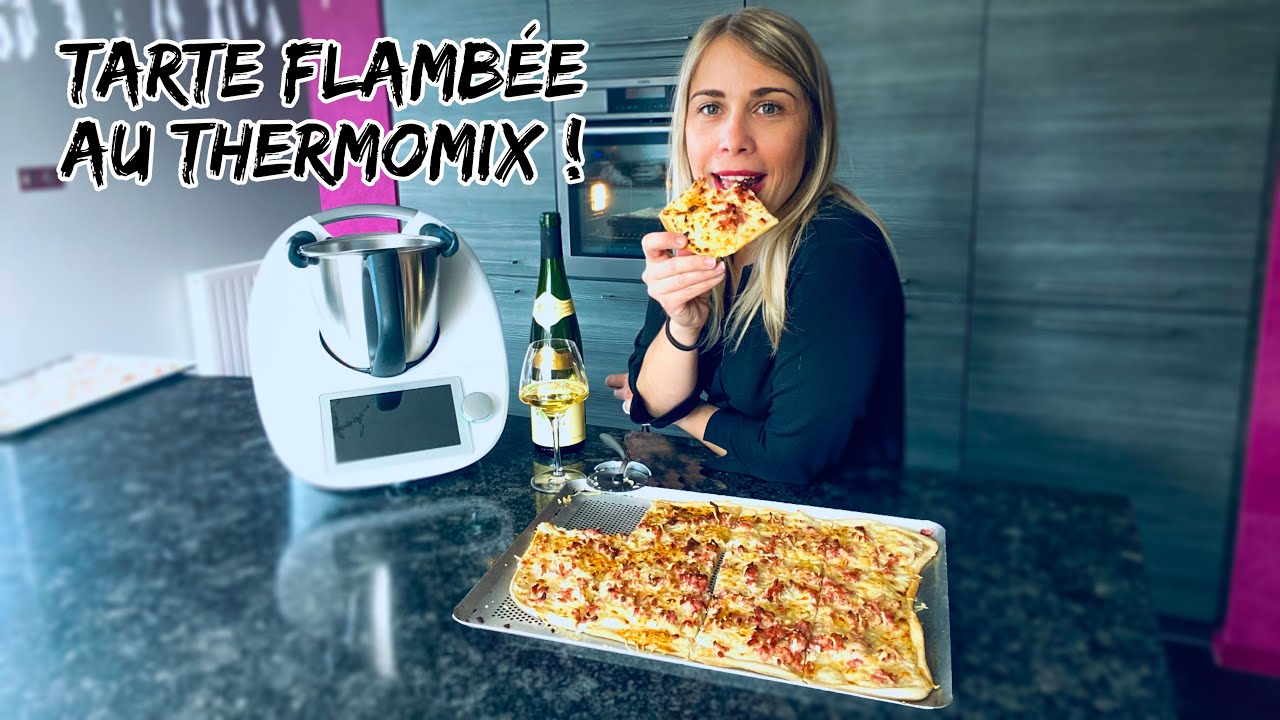Je vous partage l'une de mes recettes préférées : TARTE FLAMBÉE au Thermomix ! #43