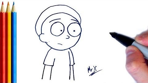 (fast-version) How to Draw Morty from Rick and Morty Super easy.