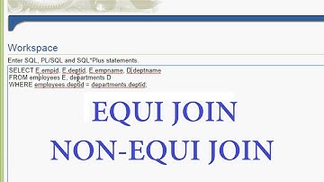 Oracle Tutorial - Equi Join | Non-Equi Join