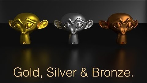 [2.79] Blender Tutorial: Render Gold, Silver and Bronze Quick in Cycles