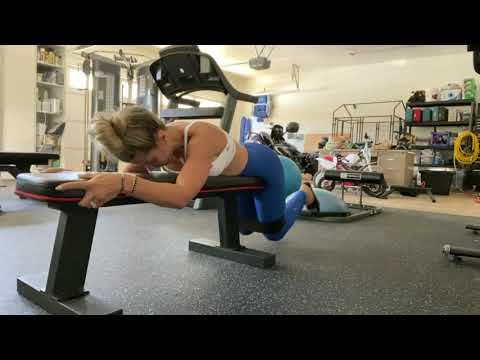 Knee banded bent knee to spread eagle reverse hyper
