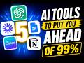 5 AI Tools That Put You Ahead of 99% of Beginners