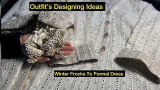 Winter Frock Style Nikkah Or Engagement Design Suit Customised Tels Are Trendy Now