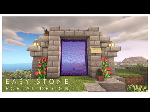 Minecraft Easy Portal Design | Beginner Minecraft Designs