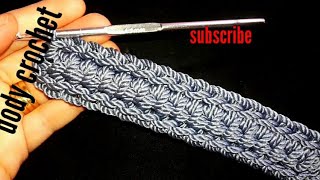 كروشيه للمبتدئين/حزام للشنطه بطريقه حبل اللاسيه الروماني بطريقه جديده/how to crochet hand bag👍