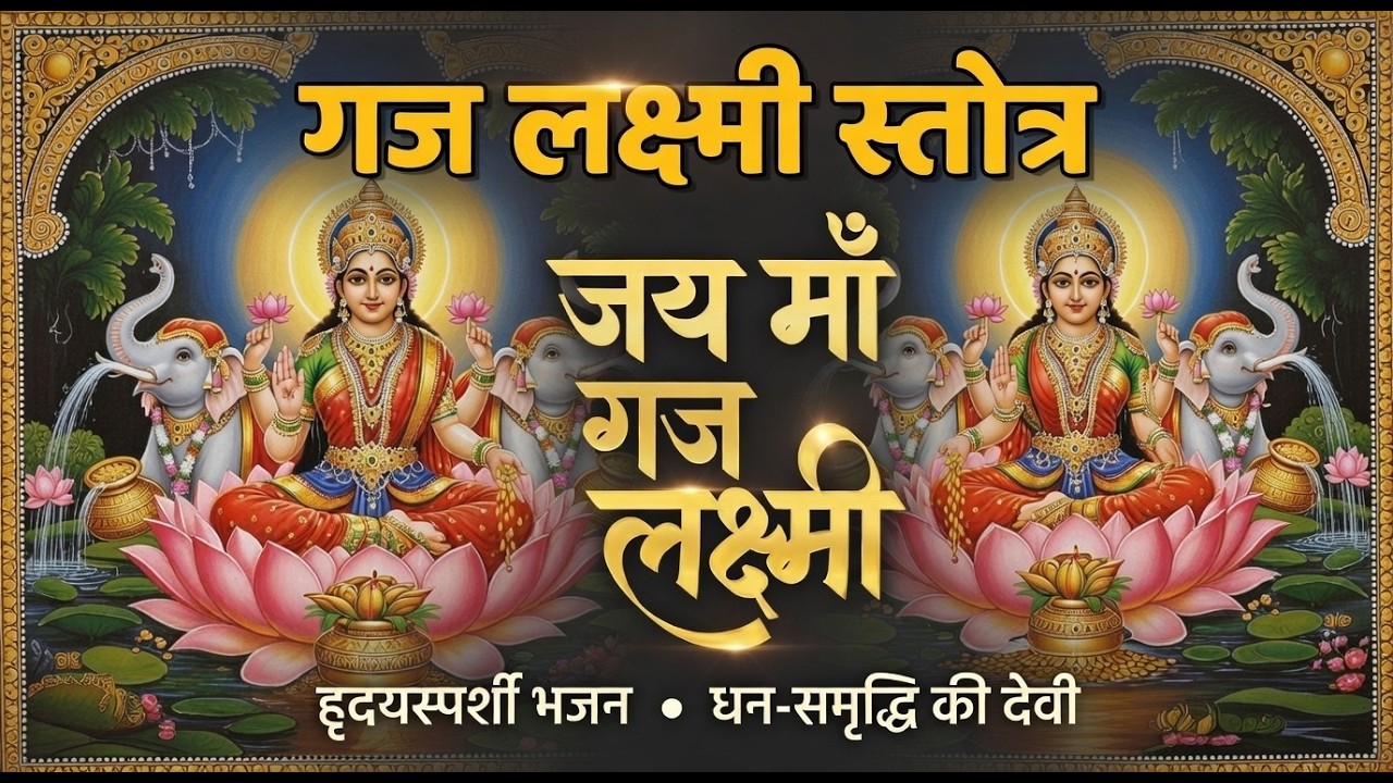 गजलक्ष्मी स्तोत्र | नया रचित | Heart Touching Sanskrit Stotra for Wealth & Prosperity |