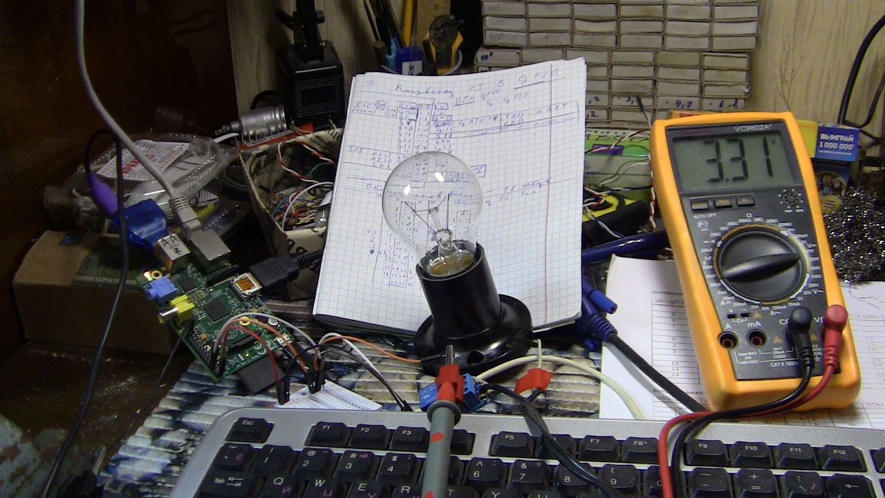 Управление GPIO из командной строки Bash на Raspberry Pi - умный дом или мигаем лампой Ильича