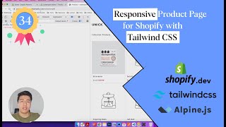 34 - Responsive Product Page for Shopify with Tailwind CSS