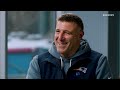 Mike Vrabel sits down with Bill Cowher before the AFC Championship | FULL INTERVIEW