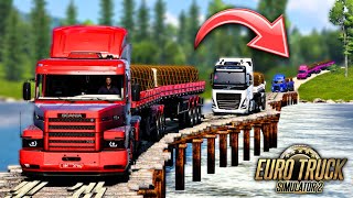 O COMBOIO DE BITREM SOFREU NA PONTE DE MADEIRA! - EURO TRUCK SIMULATOR 2