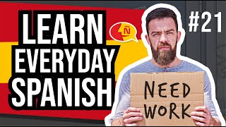 Learn basic Spanish with everyday life stories and conversations #21 | Looking for a job