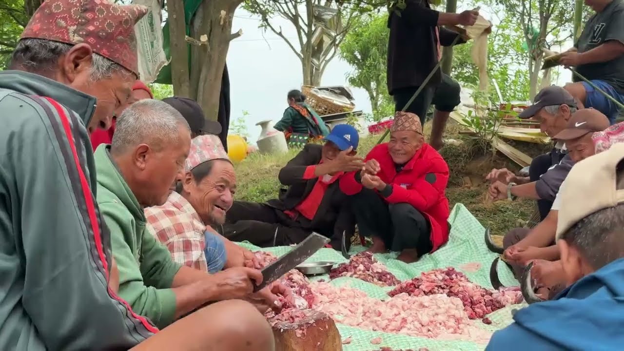 organic wedding ceremony in Syangja Gurung  village Nepal || beautiful countryside life in Nepal ||