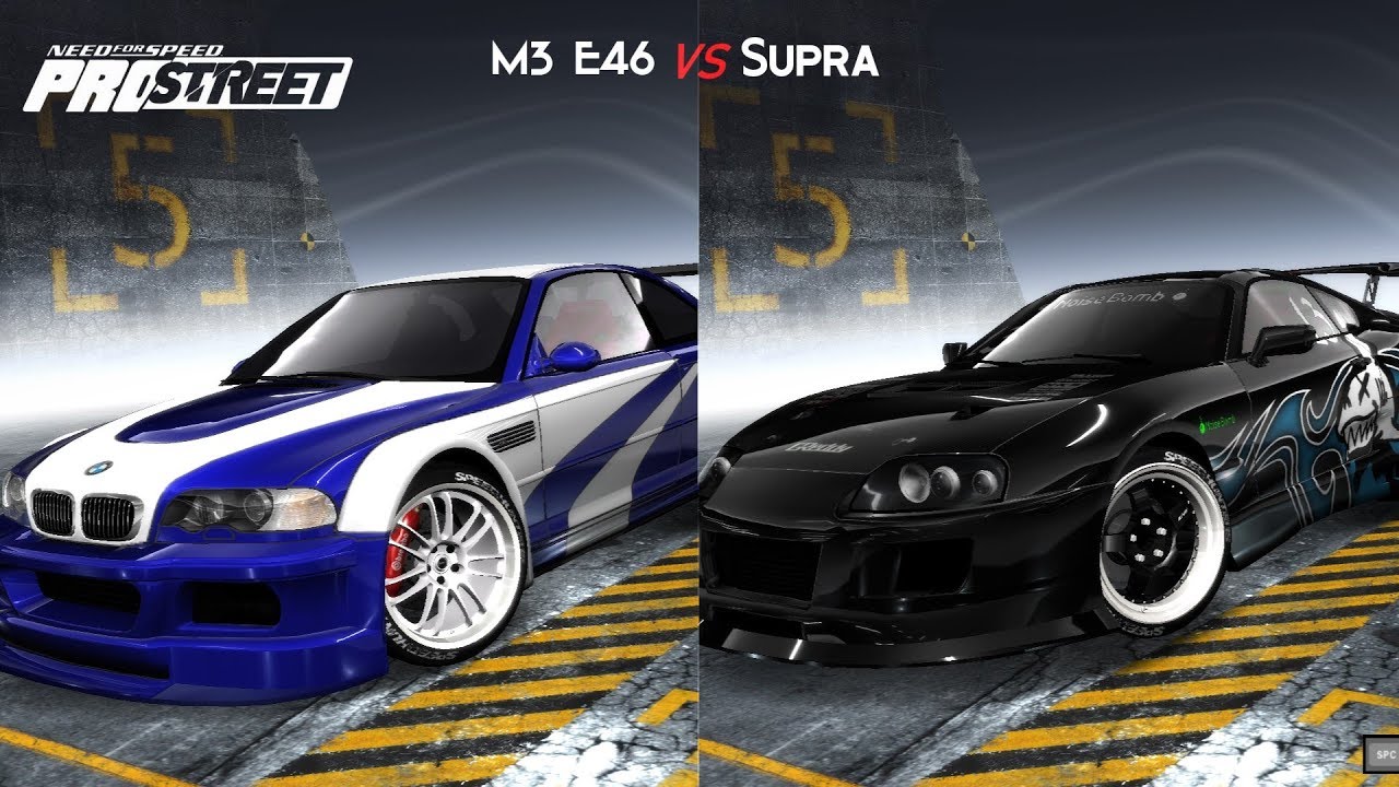 BMW M3 E46 Vs Toyota Supra Comparison - NFS ProStreet - YouTube