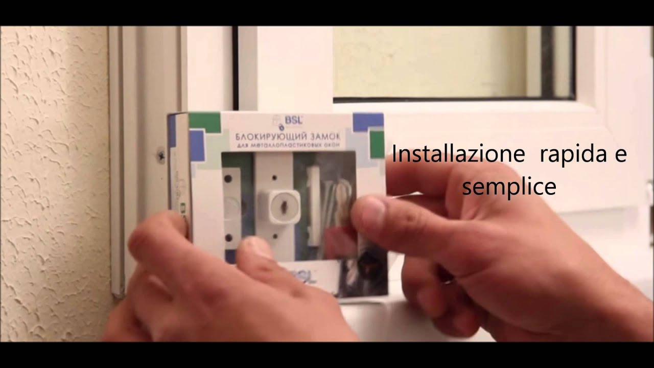 Sistema di sicurezza finestra blocca maniglia youtube Sicurezza per finestre