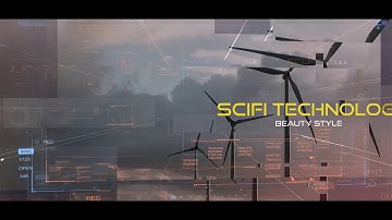 Science Techno Parallax Slideshow After Effects Template
