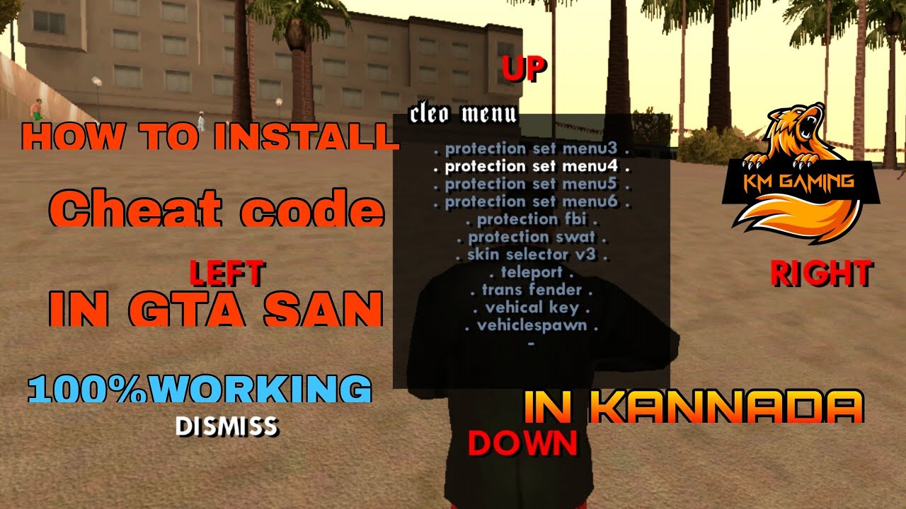How to install cleo cheat code in gta san andreas android 100% working ...