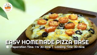 Easy Homemade Pizza Base 🍕 | Soft & Fluffy Dough Recipe | Foodies Only screenshot 4