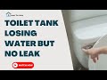 Toilet Tank Losing Water But No Leak- Know How To Fix It ? - YouTube