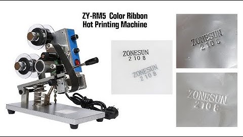 How To Use ZY-RM5 Coding Machine