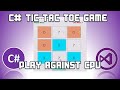 C tutorial  create a tic tac toe game and play against cpu