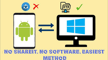 How To Share Files Between PC And Mobile Wirelessly Without Any Software | NO SHAREIT | FTP