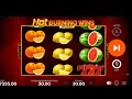 Hot Burning Wins slot (Линия Колокольчики) Pokerdom