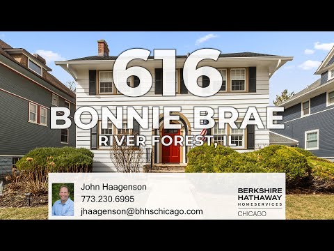 616 Bonnie Brae, River Forest, IL home video tour