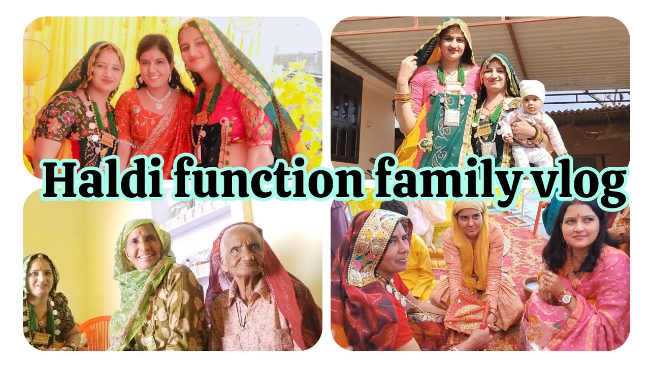 Haldi function  family vlog 💛✨🎉🤗