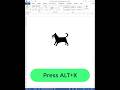 Insert Dog In MS Word | Alt+X Secret Codes | Hidden Keyboard Shortcuts #mswordhiddenshortcuts