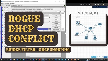 Cara Mengatasi Rogue dhcp server & konflik dhcp menggunakan bridge filter dan dhcp snooping mikrotik