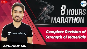 8 Hrs Marathon |  Complete Revision of Strength of Materials  | By Apuroop Sir