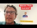DIEGO FUSARO: Macron: "Putin è un orco"
