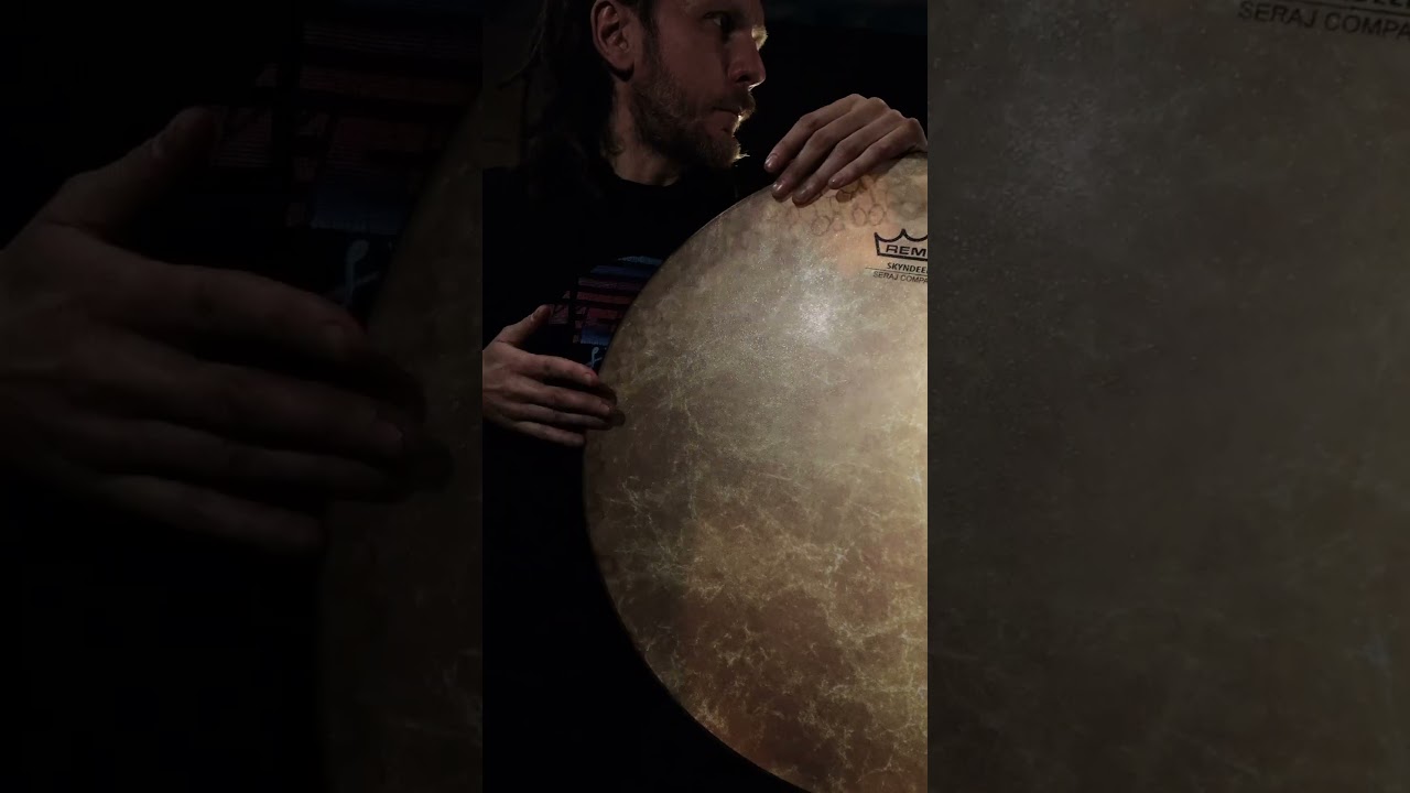 Drum’n’bass on Daf frame drum #dafdrum #percussion #drumnbass #remoheads #vegandrum