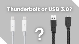 Kælder entusiastisk Ejendomsret Thunderbolt or USB 3.0? - YouTube
