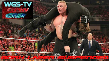 WWE Monday Night RAW 3/30/15 Review - Bork Lazer Suspended
