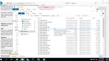 Installation de php7 sur Windows et Apache