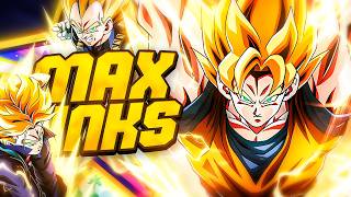 (Dokkan Battle) 100% MAX LINKS EZA LR INT SSJ GOKU, VEGETA & TRUNKS COMPLETE OVERVIEW & SHOWCASE!