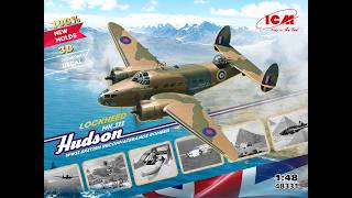 NEW ICM 1/48 Lockheed Hudson Mk.III (48331) detailed kit review.