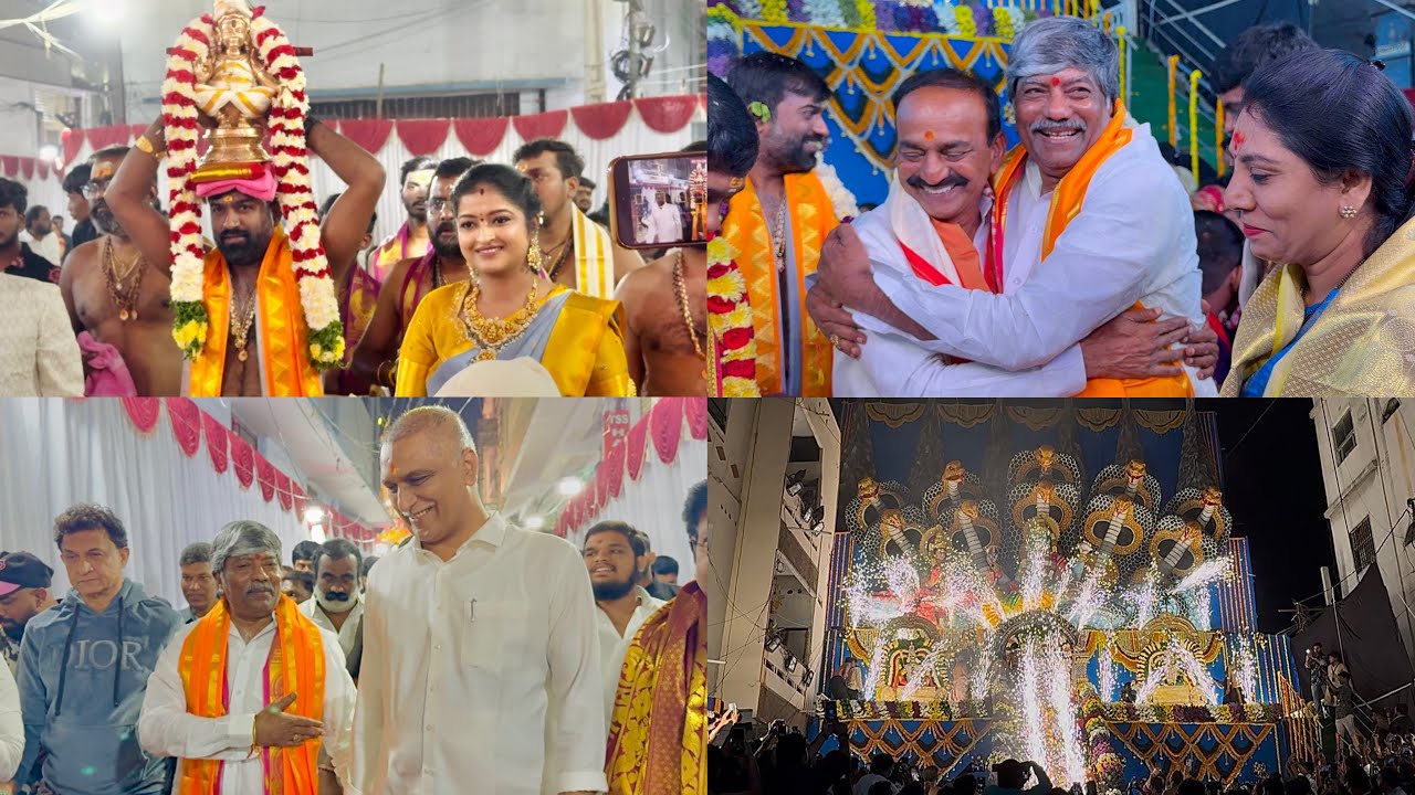 MLA Padmarao Goud Ayyappa Padi Pooja 2025 | Harish Rao | Etala Rajender | Rameshwar Goud 