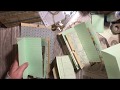 Mini journals using up 6x6 pad - minichallengeinthechallenge #4 #junkjournalideas #stashbusteridea