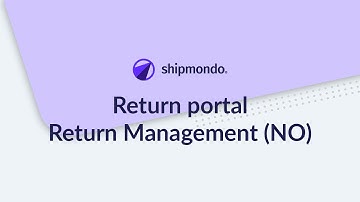 Return portal - Return Management (NO)