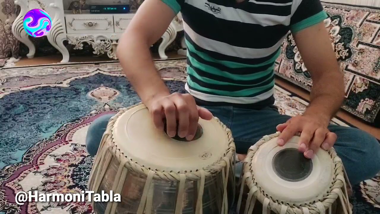 2. آموزش طبله ( طبلا ) با رامش ، جلسه دوم - ریاض Learn Tabla with ...