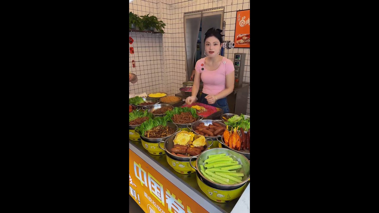 🔴 LIVE: Beautiful Chinese Girl Making Braised Meat Rolls | China Street Food POV in Action