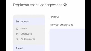 Employee Asset Management App Demo - Java Spring Boot - React js - full stack development