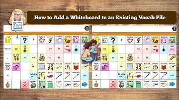 TouchChat with WordPower: Quickest way to add a Whiteboard to an existing Vocab File